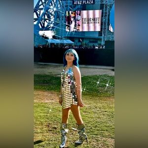 DIANA SILVER DISCO DRESS